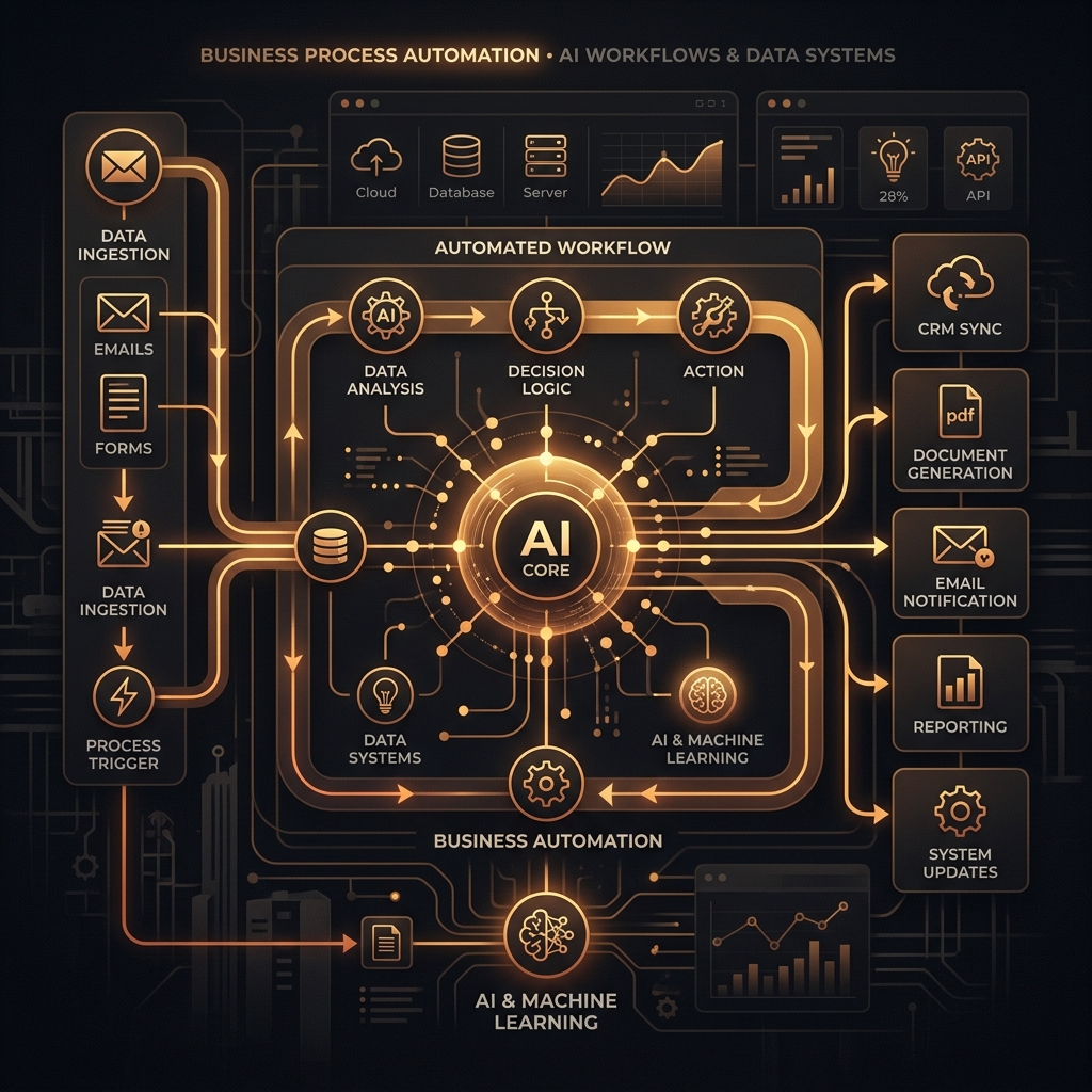 AI-Driven Business Automation: Designing Intelligent Workflows